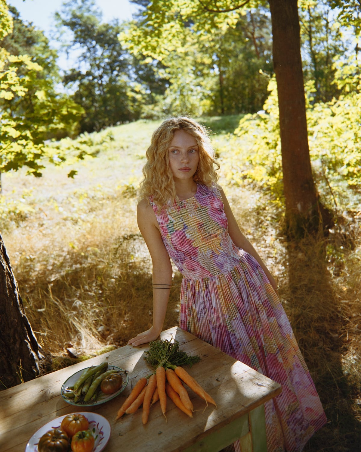 Checks Maxi Dress, Confetti. Image #1