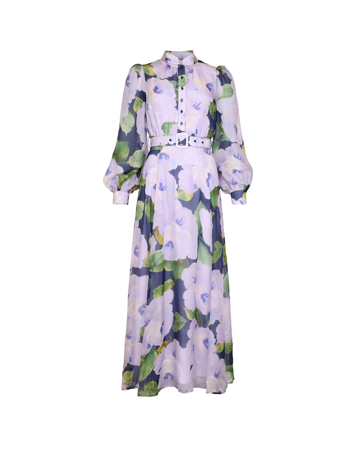 Organza Belt Dress, Viola. Image #1