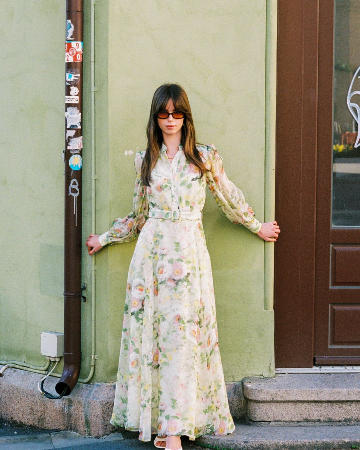 bytimo chiffon dress Bytimo Chiffon Maxi Dress In Light Hortensia