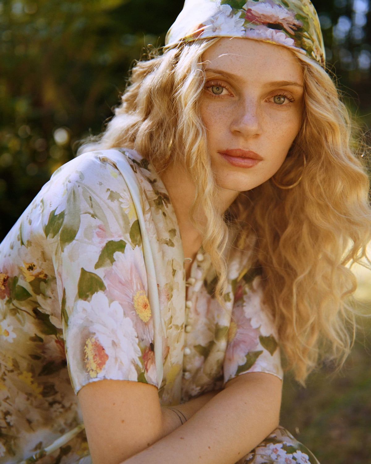 Silk Kaftan, Meadow. Image #1