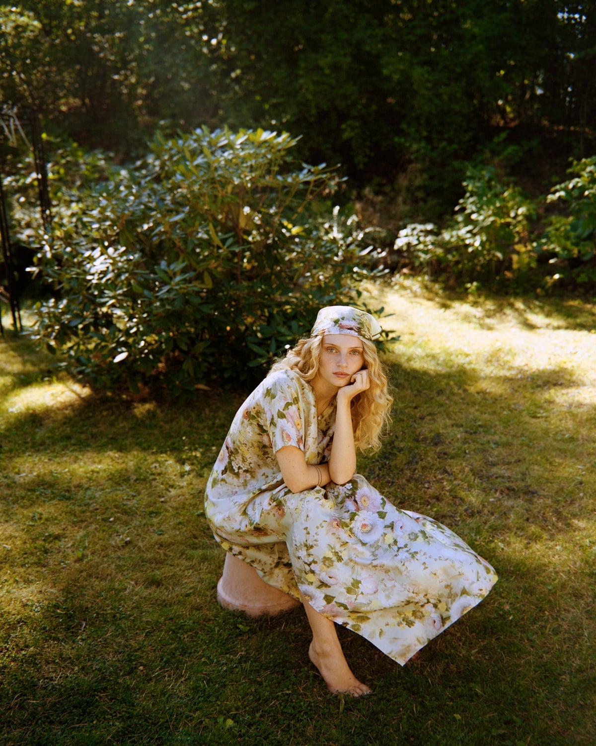 Silk Kaftan, Meadow. Image #2