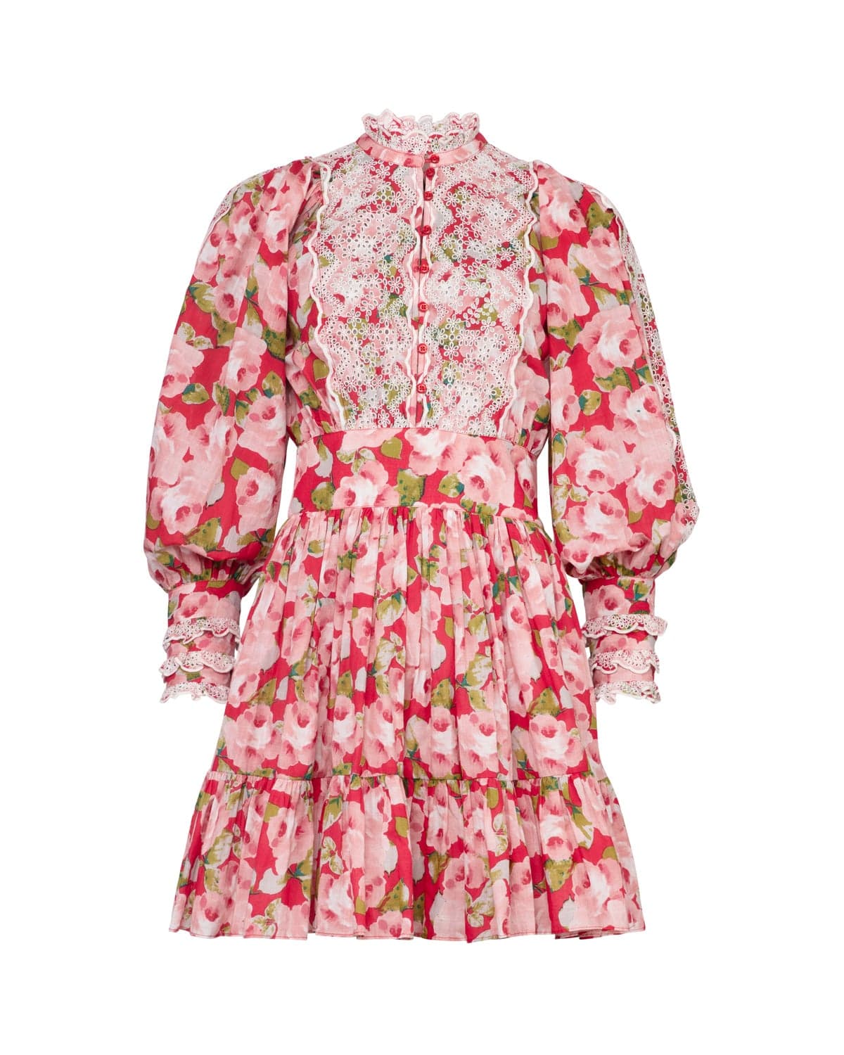 bytimo mini dress Floral pattern flared mini-dress