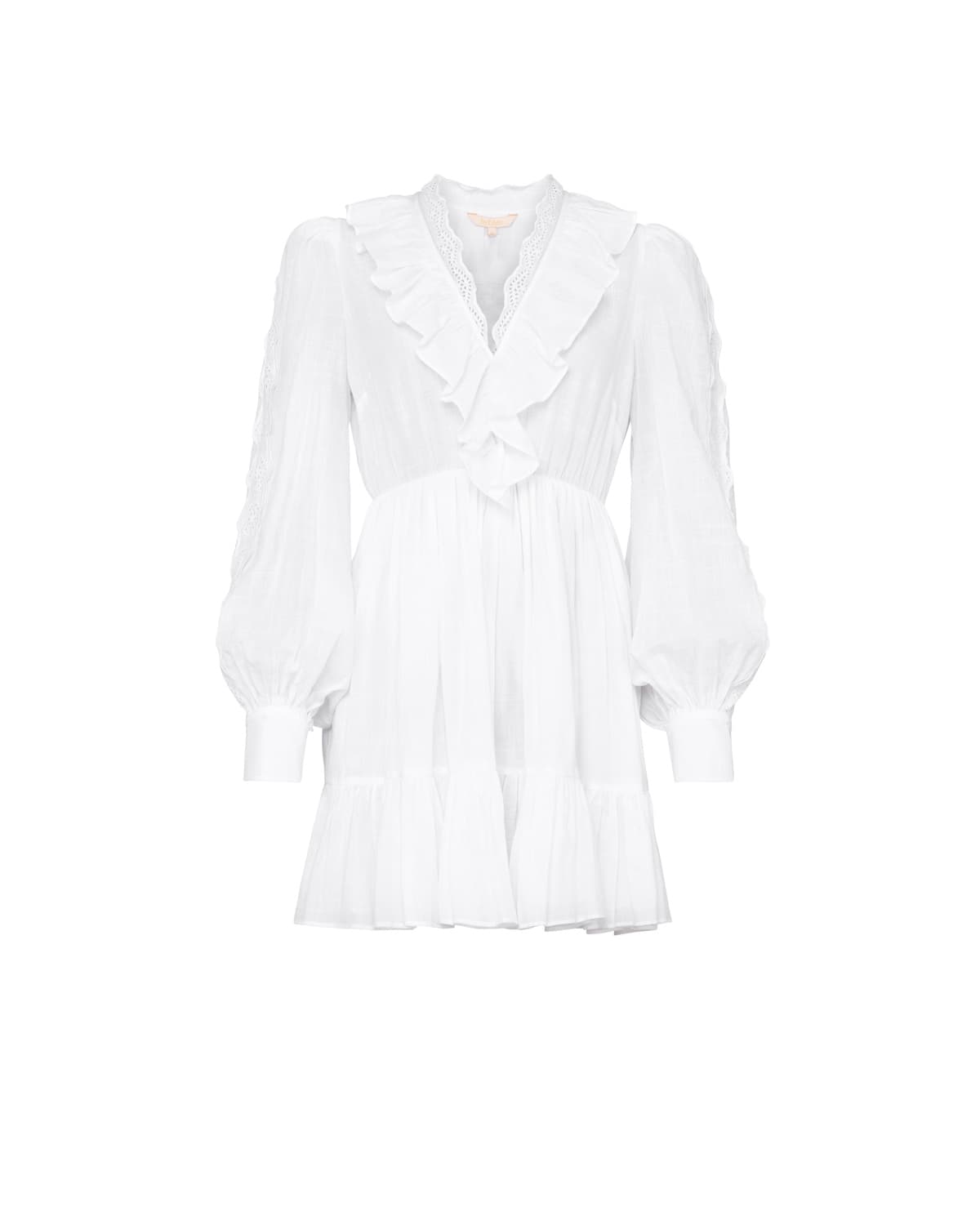 byTiMo | Cotton Slub V-Neck Dress - White byTiMo | Cotton Slub V-Neck Dress - White