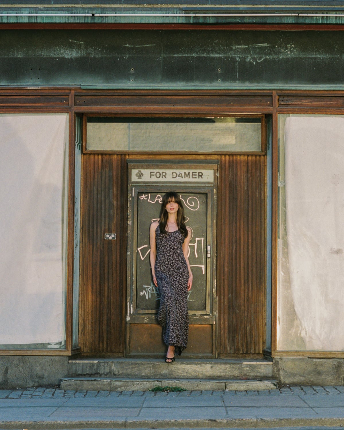Spring Slip Dress, Black Dots. Image #2