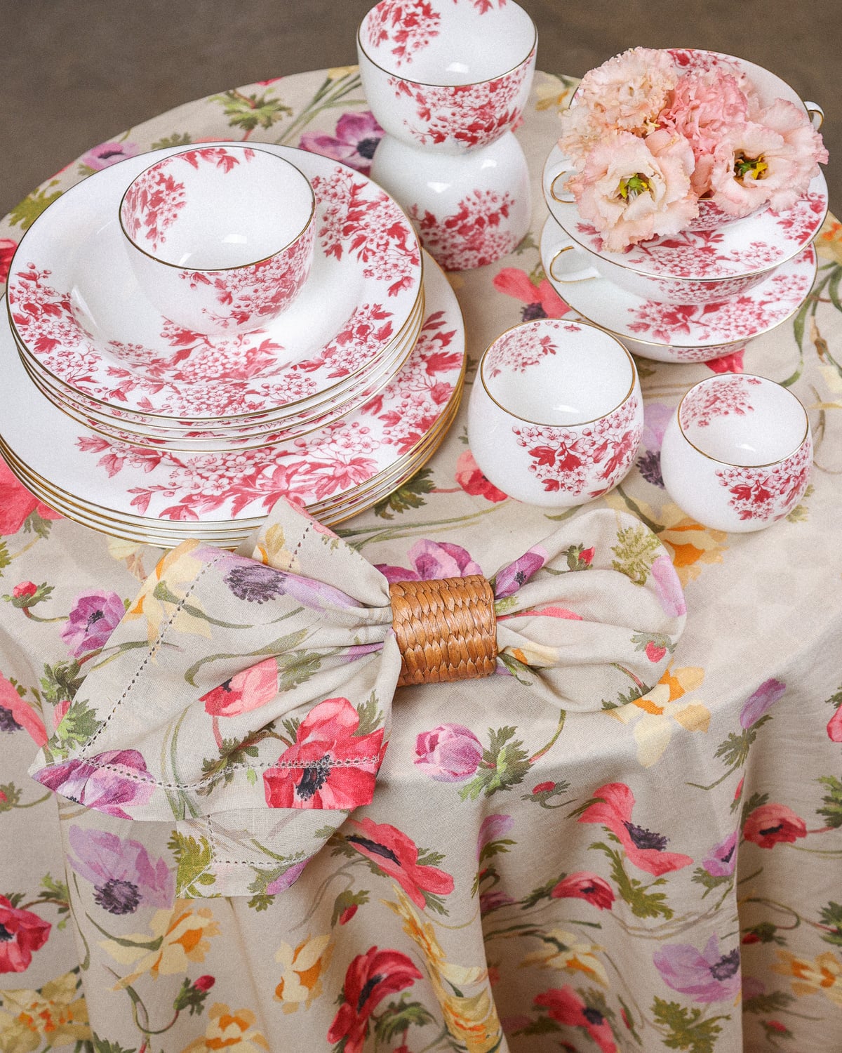 Table Cloth 130x300, Poppies. Image #1