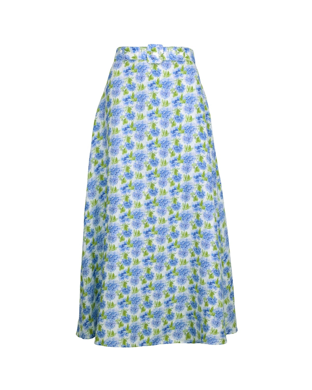 Linen Maxi Skirt, Peony. Image #1