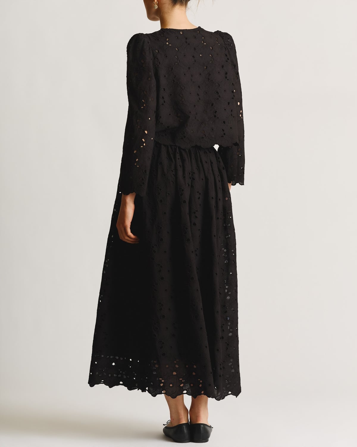 Broderie Anglaise Jacket, Black. Image #4