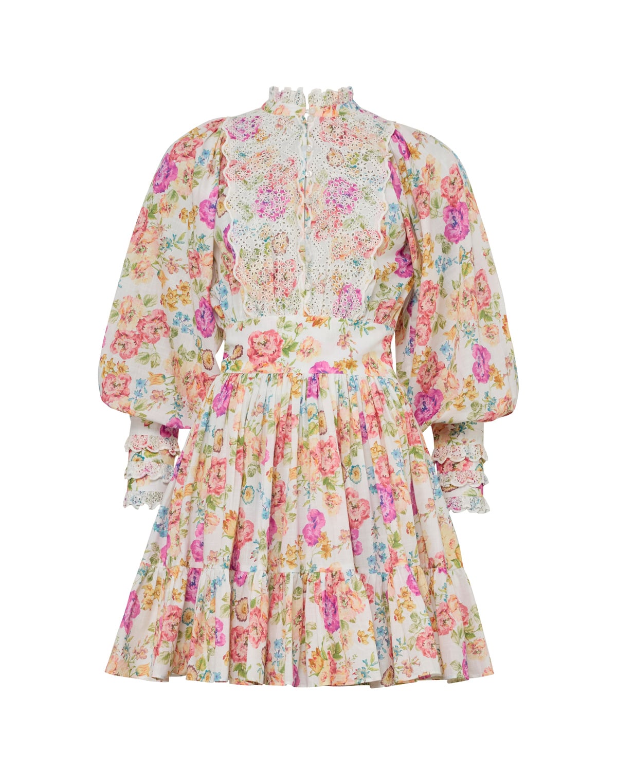 Cotton Slub Mini Dress, Flora. Image #1