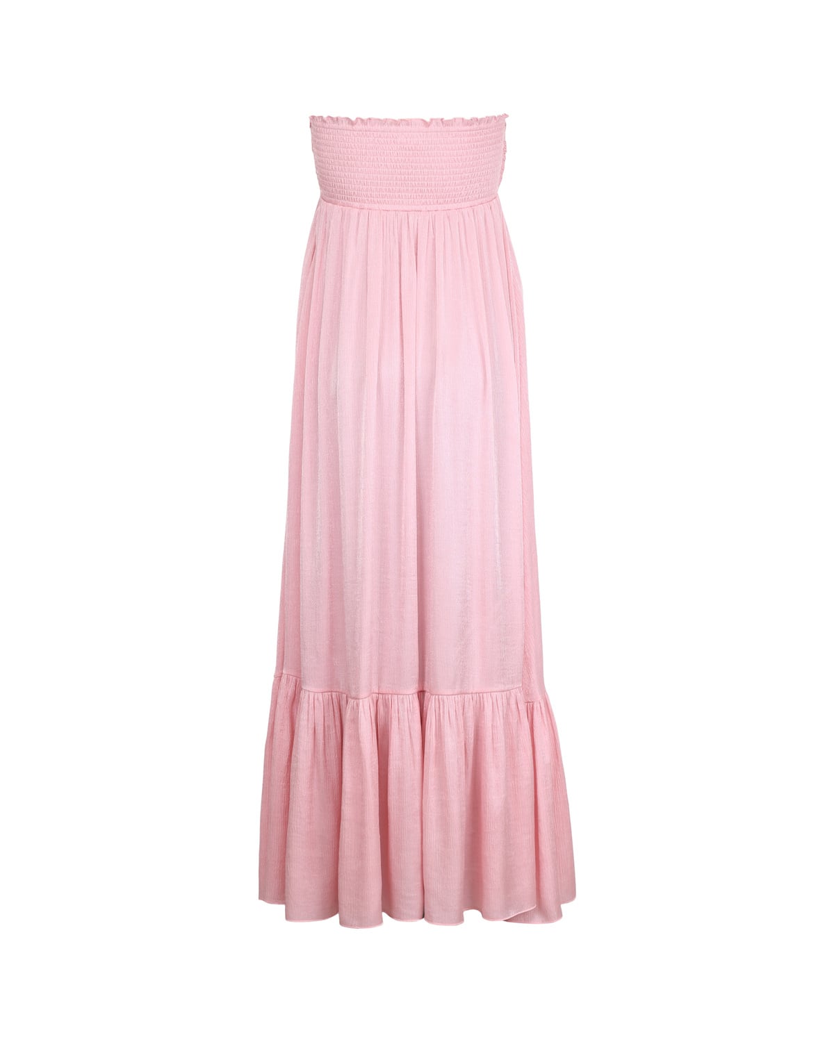 Shiny Bandeau Dress, Dusty Pink. Image #2