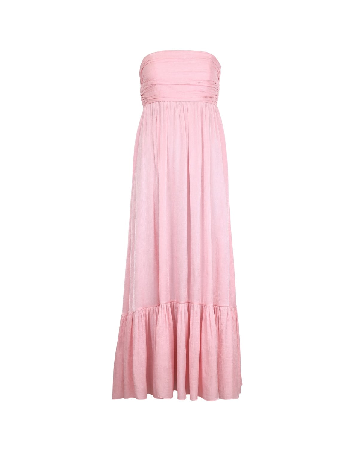 Shiny Bandeau Dress, Dusty Pink. Image #1