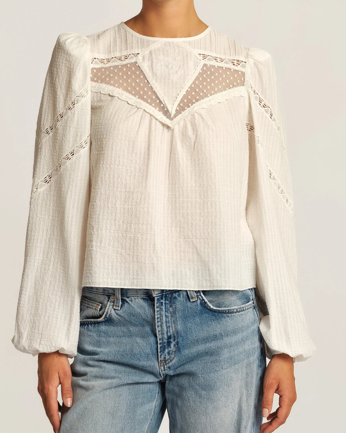 Bohemian Blouse, Off White. Image #2