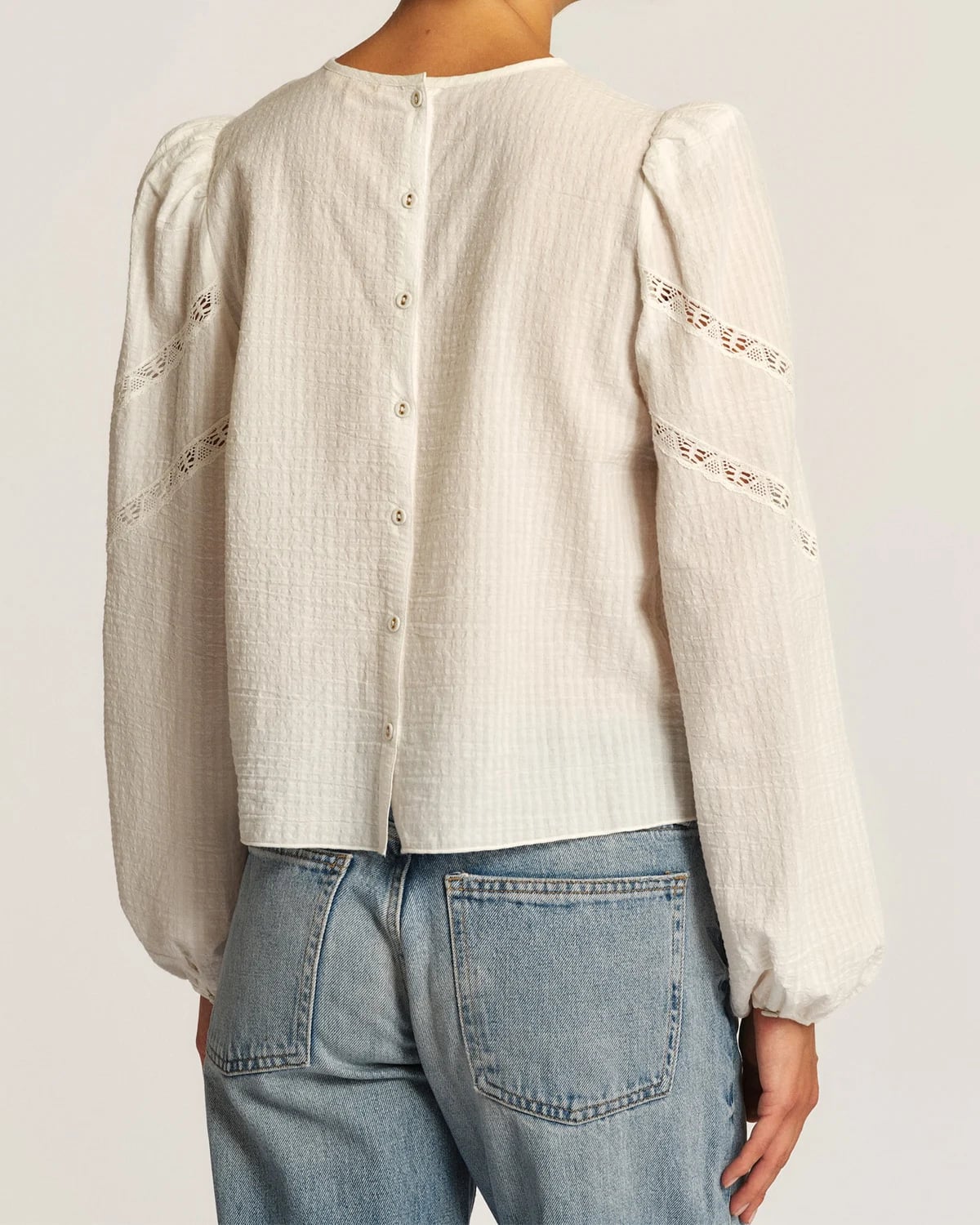 Bohemian Blouse, Off White. Image #3