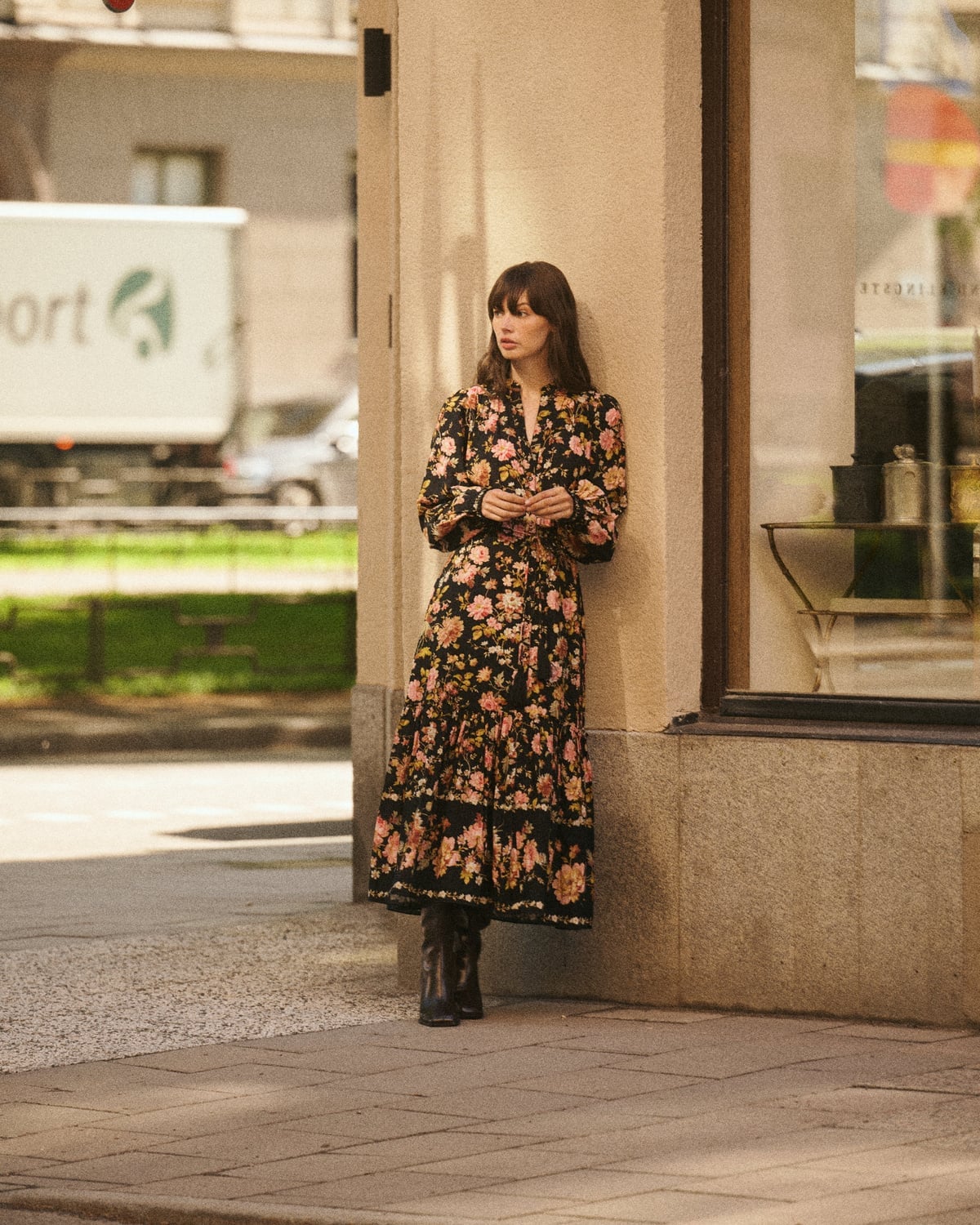 Bohemian Midi Dress, Evening Field. Image #2