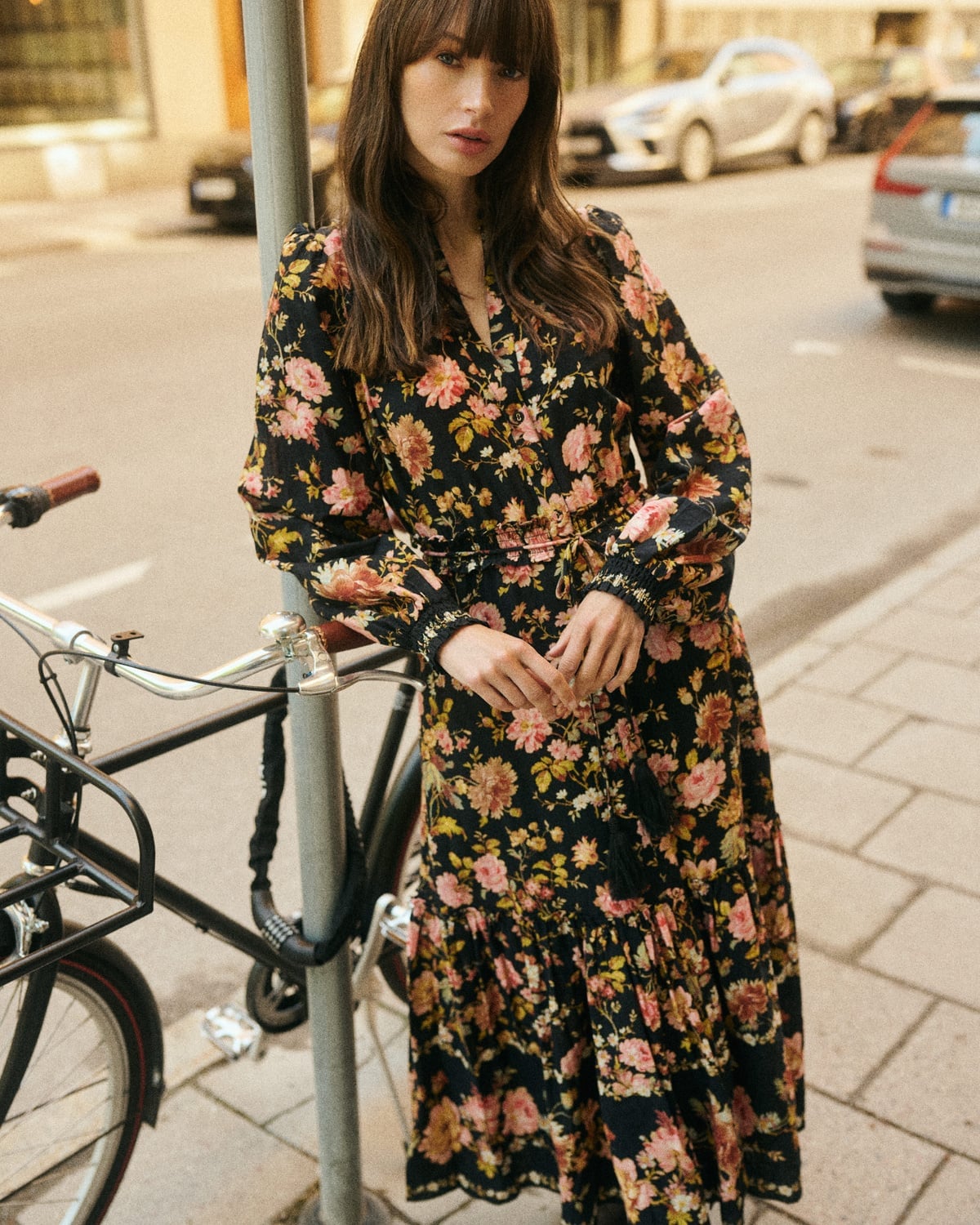 Bohemian Midi Dress, Evening Field. Image #1