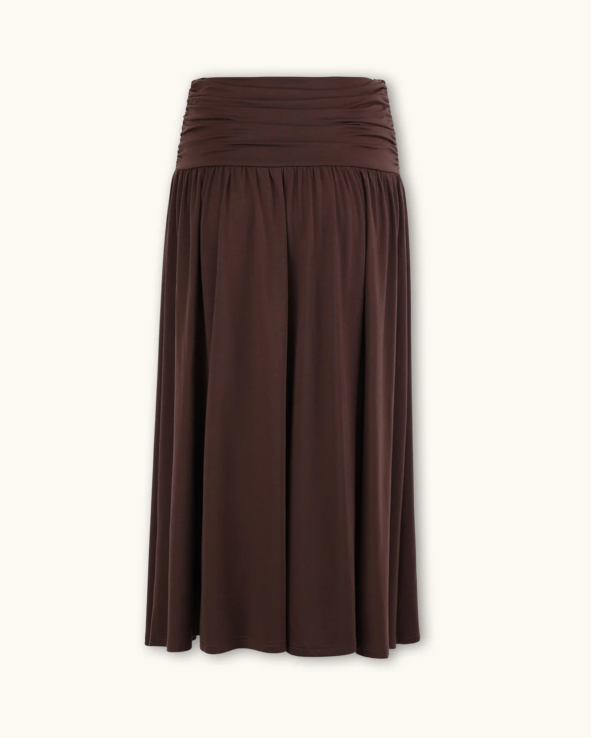 Jersey Skirt, Brown. Image #4