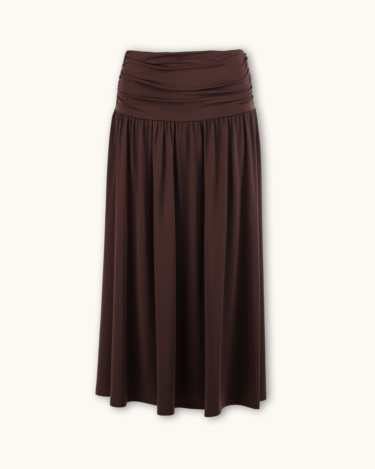 Jersey Skirt, Brown. Image #3