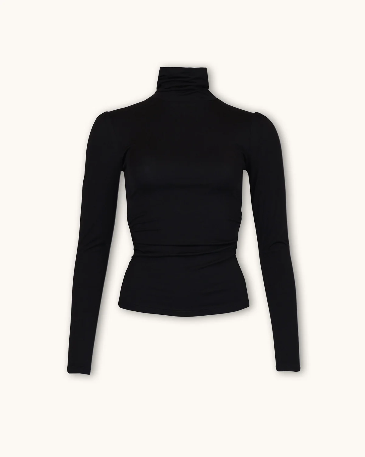 Jersey Turtleneck, Black. Image #5