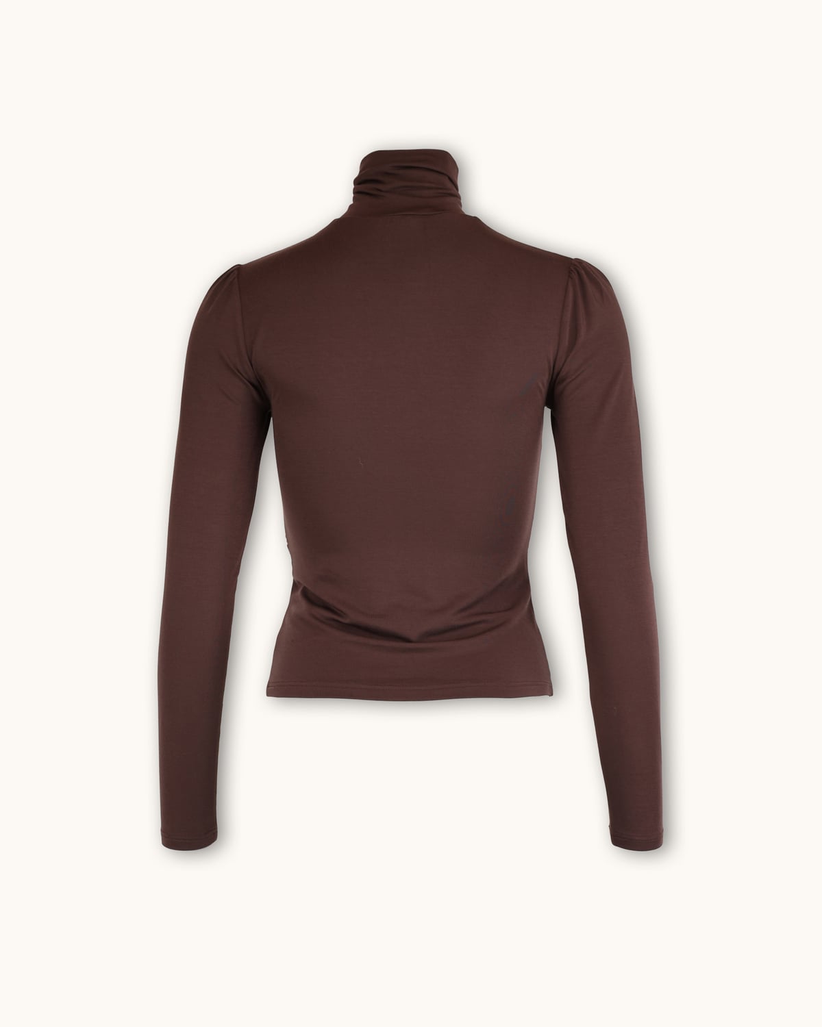 Jersey Turtleneck, Brown. Image #4