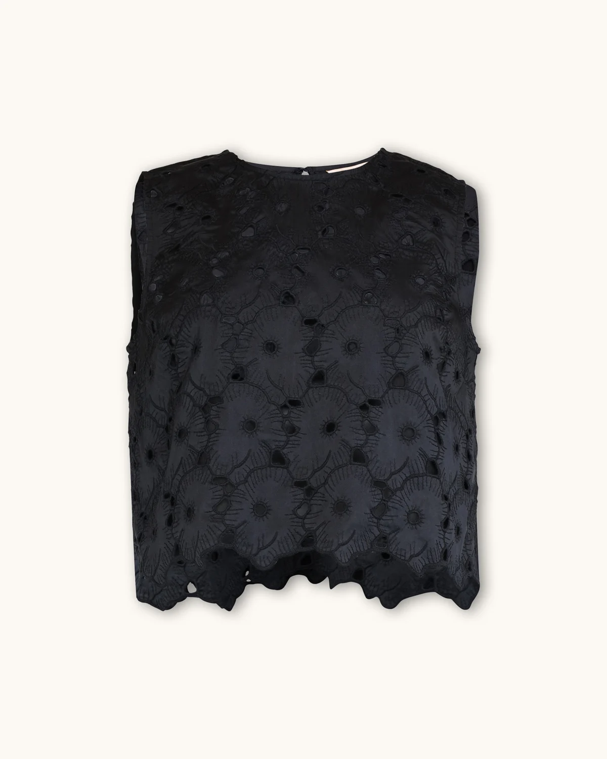 Embroidery Top, Black. Image #3