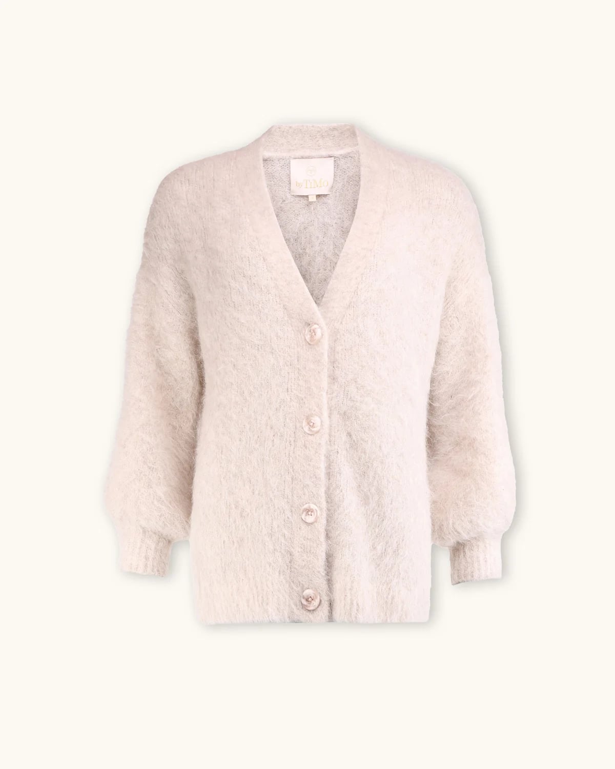 Hairy Knit V-Neck Jacket, Soft. Image #4