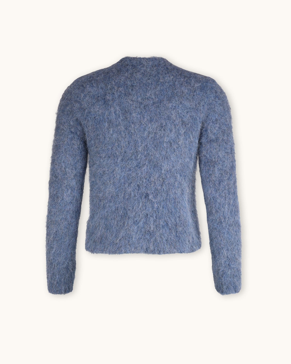 Hairy Knit Jacket, Blue. Image #4