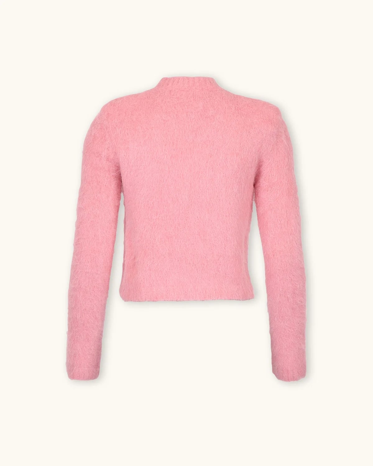 Hairy Knit Sweater, Pink. Image #5