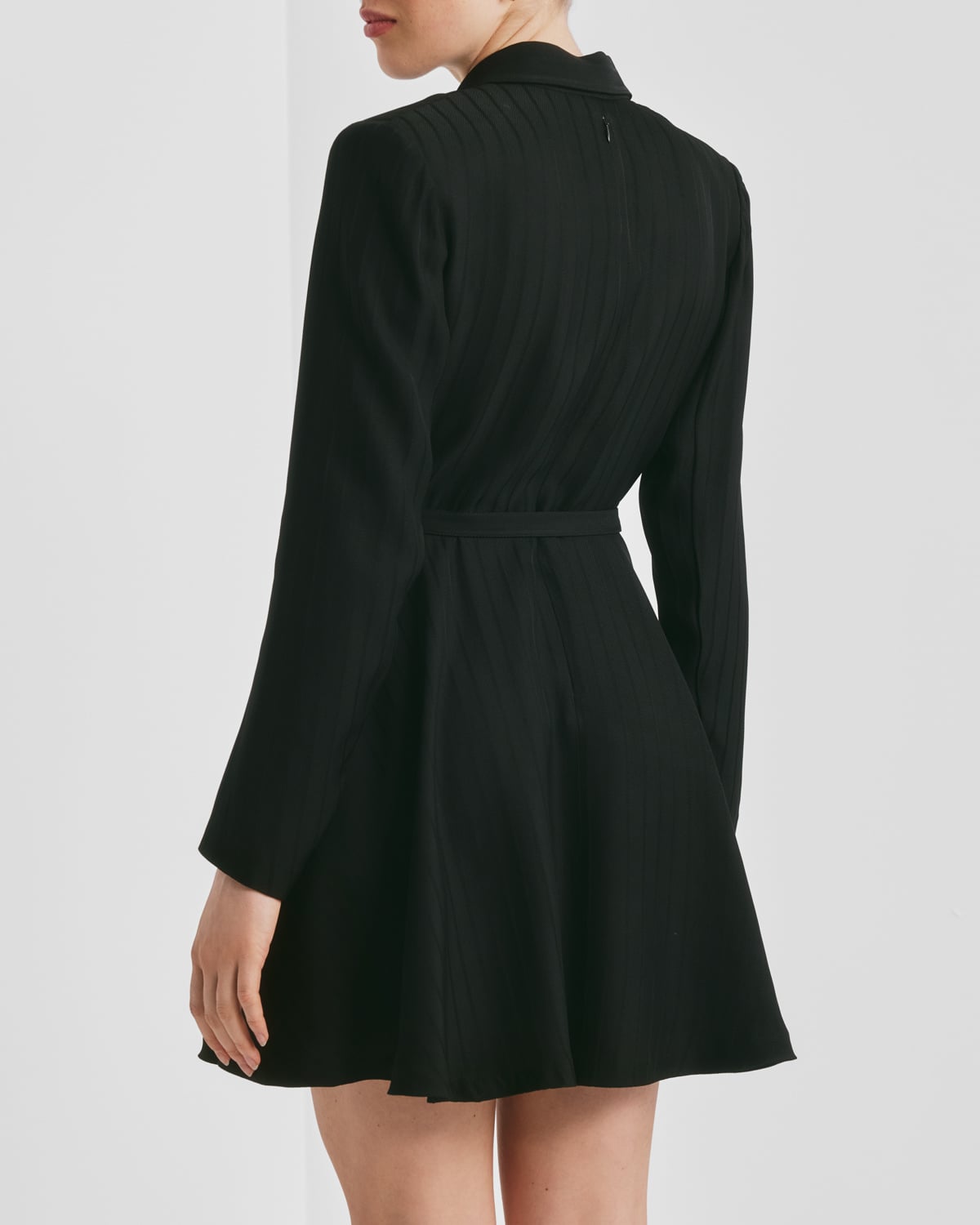 Tailored Mini Dress, Black. Image #5
