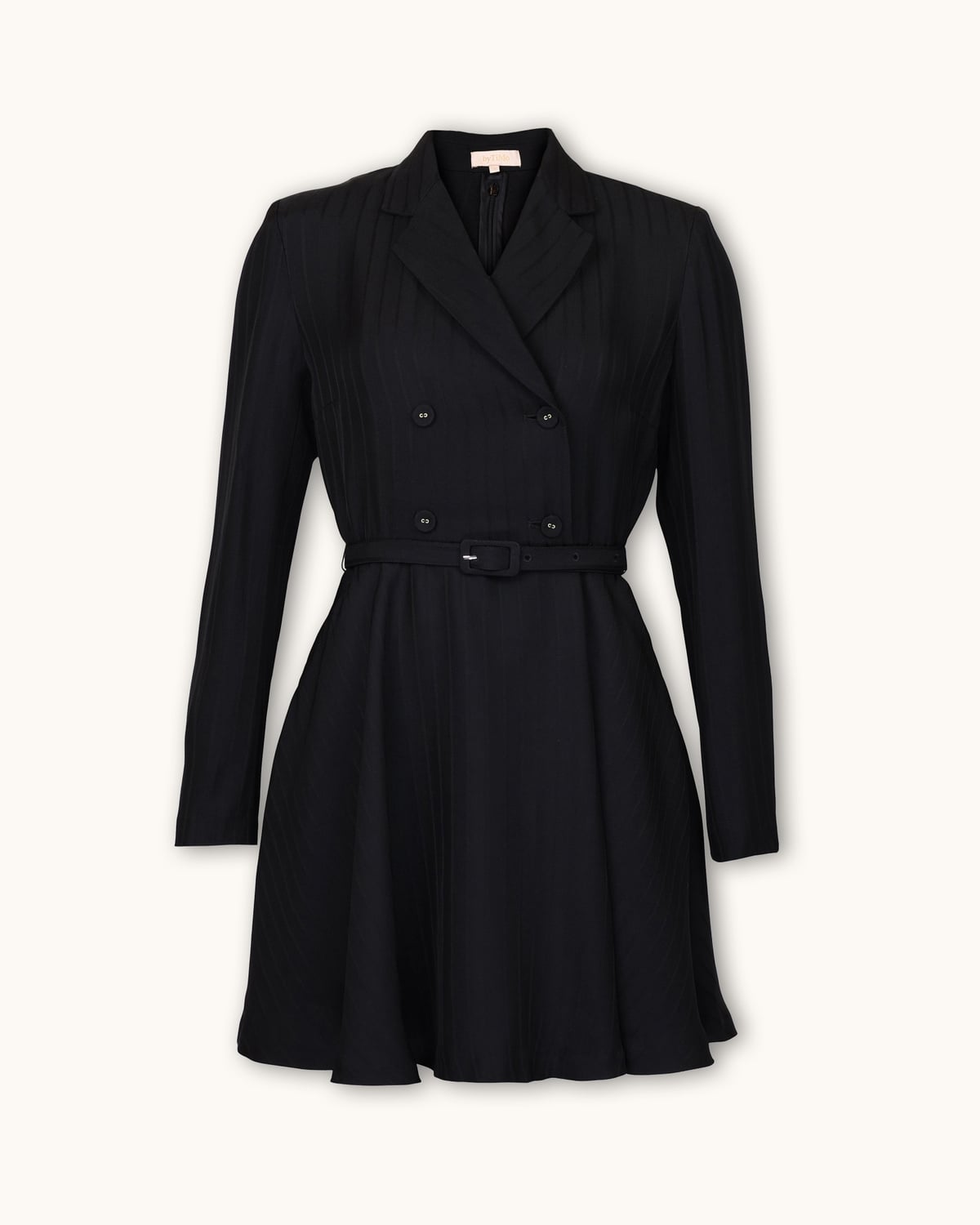 Tailored Mini Dress, Black. Image #5